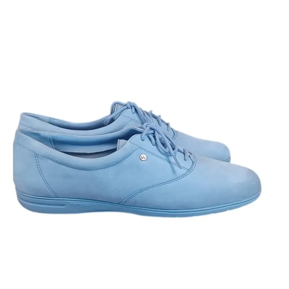 Easy Spirit AntiGravity Motion Faded Blue Nubuck Oxford Sneakers Womens Size 9 N